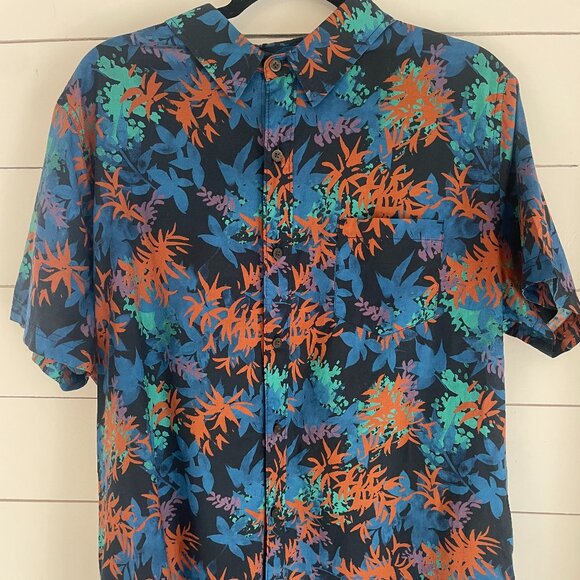 Banks Journal Men’s Floral Button-Up Shirt – Size Large - Picture 1 of 3